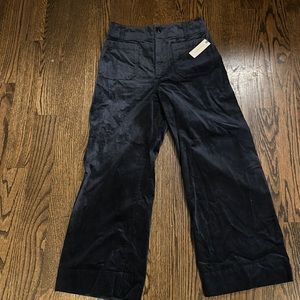 Anthropologie Navy Corduroy Cargo Pant NWT